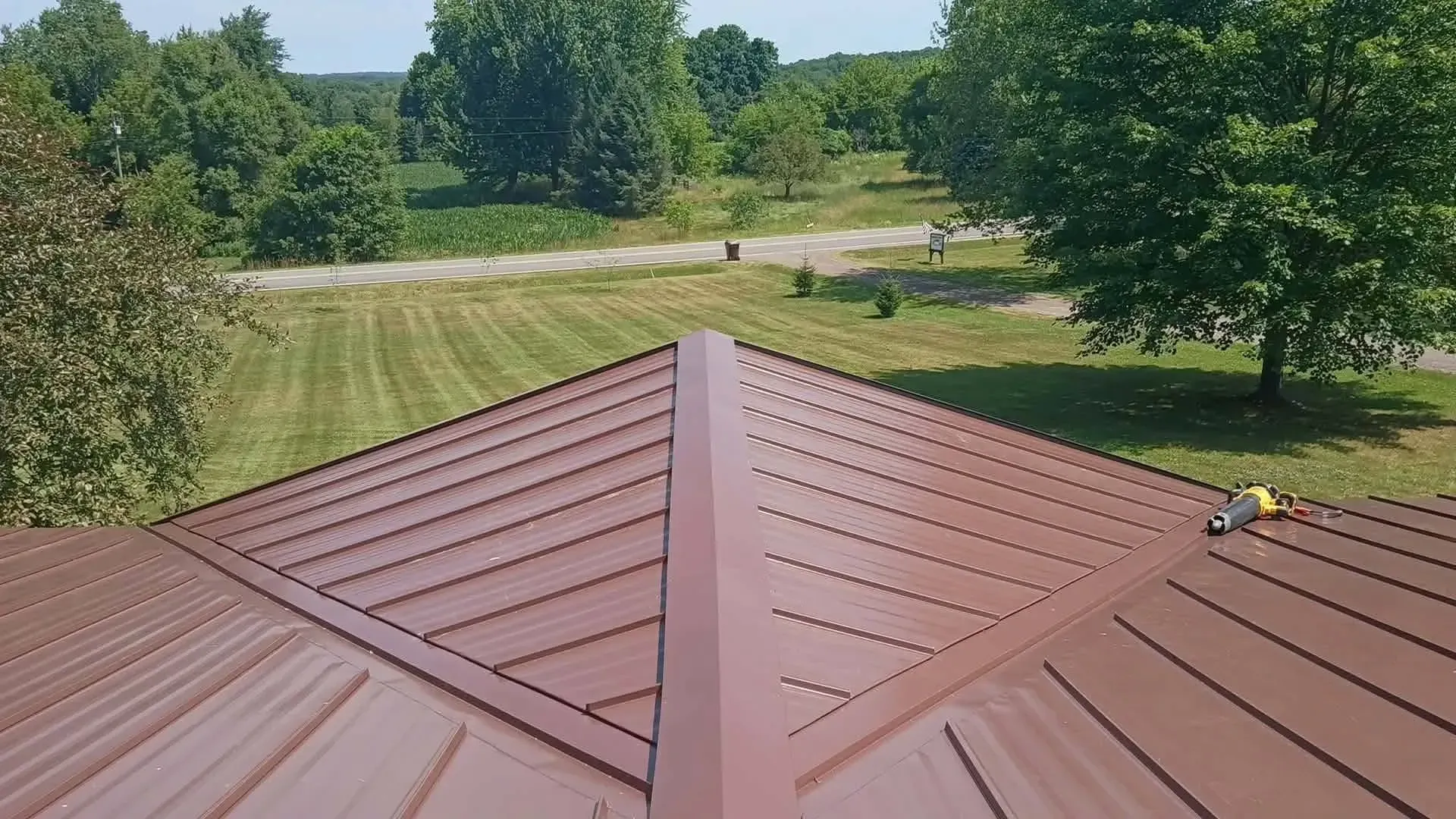 Finished roof installation in Grant, MI